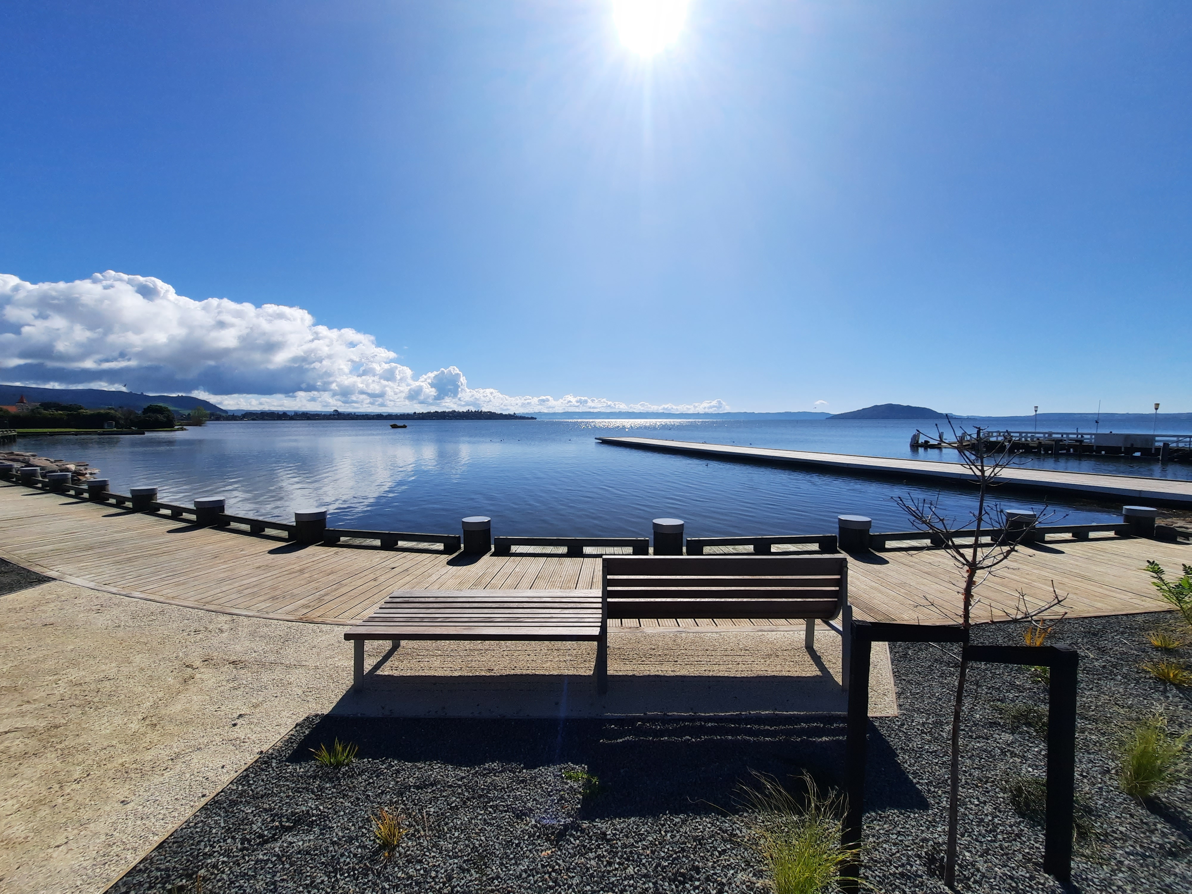 Rotorua lakefront boardwalk